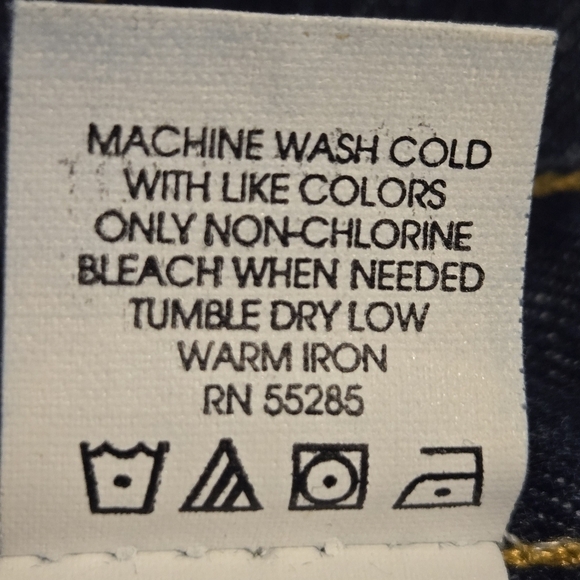 Express Bleus Vintage Dark Wash High Rise Wide Leg Flare Denim Jeans Size 7 / 8 - Picture 10 of 10